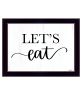 "Lets Eat" by Imperfect Dust, Ready to Hang Framed Print, Black Frame