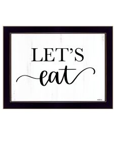 "Lets Eat" by Imperfect Dust, Ready to Hang Framed Print, Black Frame
