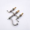 8 inch Centerset Bridge Kitchen Faucet with Brass Side Sprayer 2 Handles 4 Holes Antique Classic Heritage Deck-Mount Kitchen Sink Faucet