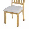 TREXM 6-Piece Retro 72'L Rectangular Dining Table Set with 4 Drawers, 4 Upholstered Chairs & 1 Bench for Dining Room (Natural Wood Wash)