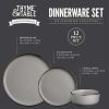 12-piece crockery and tableware set