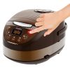 5 Core 5.3Qt Asian Rice Cooker Digital Programmable 15-in-1 Ergonomic Large Touch Screen Electric Multi Cooker Slow Cooker Steamer Pot Warmer 11 Cups