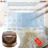 5 Core 5.3Qt Asian Rice Cooker Digital Programmable 15-in-1 Ergonomic Large Touch Screen Electric Multi Cooker Slow Cooker Steamer Pot Warmer 11 Cups