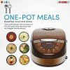 5 Core 5.3Qt Asian Rice Cooker Digital Programmable 15-in-1 Ergonomic Large Touch Screen Electric Multi Cooker Slow Cooker Steamer Pot Warmer 11 Cups