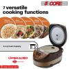 5 Core 5.3Qt Asian Rice Cooker Digital Programmable 15-in-1 Ergonomic Large Touch Screen Electric Multi Cooker Slow Cooker Steamer Pot Warmer 11 Cups